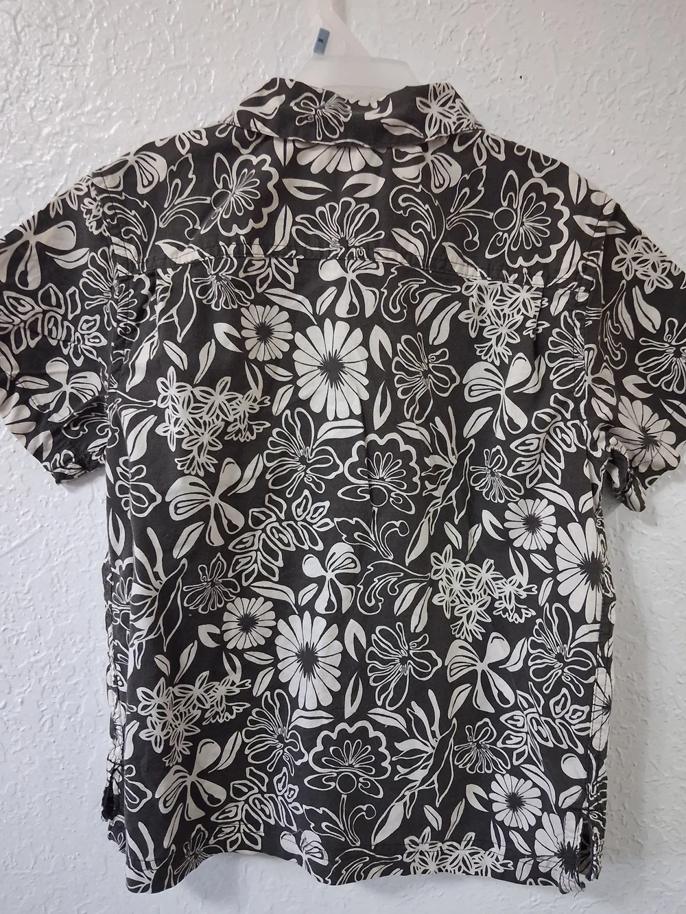 The Children's Place Black & White Floral Button-Down Shirt